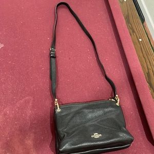 Black coach purse